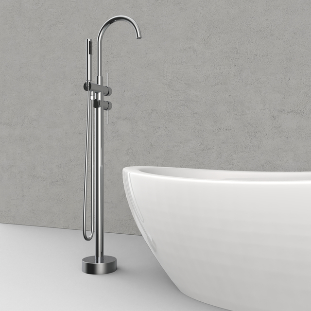 Cascata moderna con beccuccio freestanding Kaiping Chrome Cascade per docce