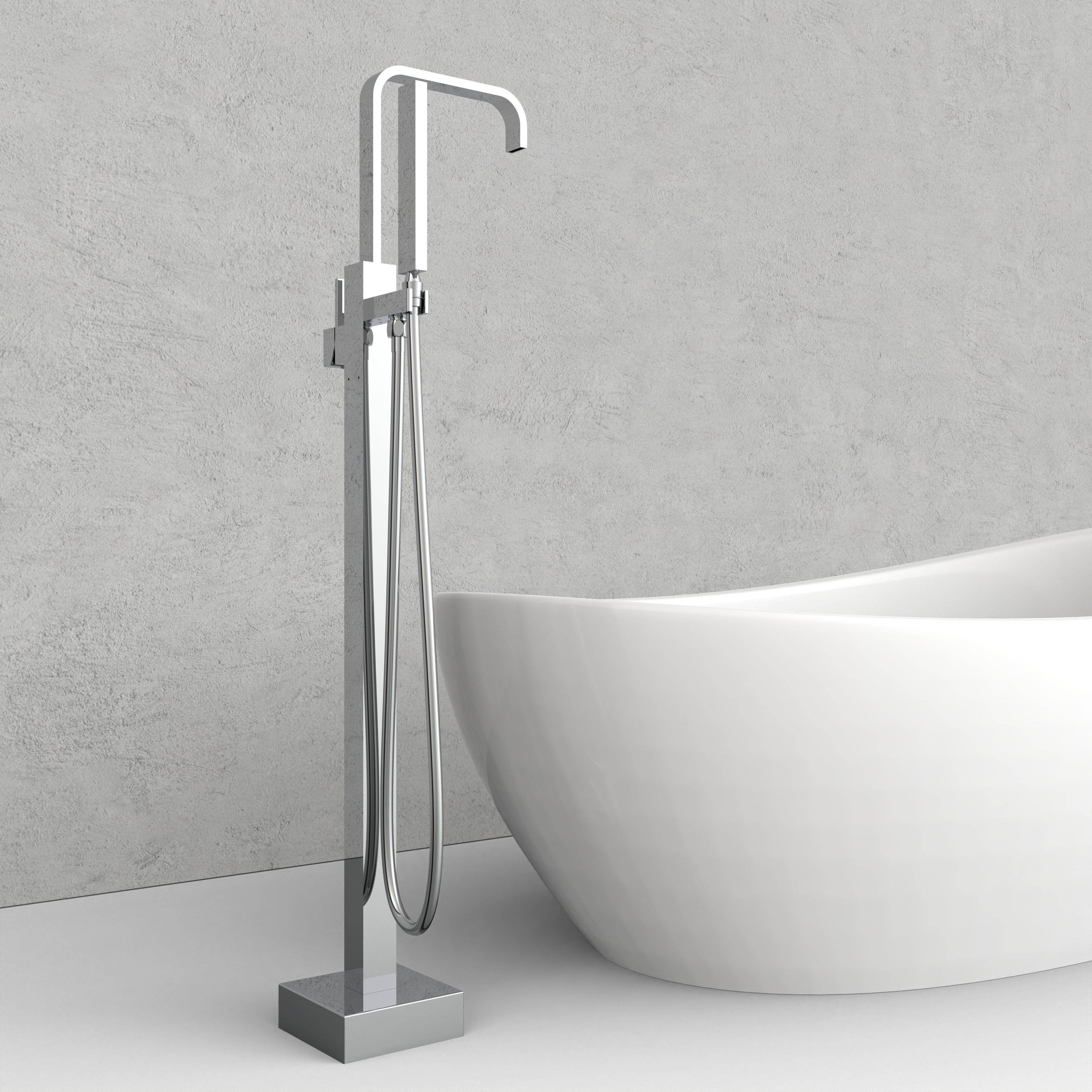  Rubinetto per vasca da bagno freestanding dal design contemporaneo